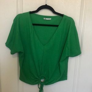 Zara Green Blouse size M